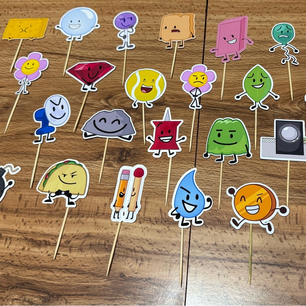 Battle for dream island Characters Party cupcake toppers